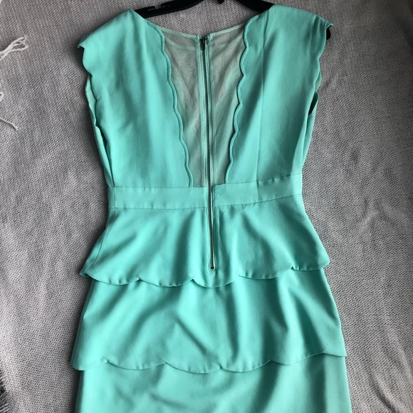 Turquoise Cocktail Dress - Picture 2 of 3